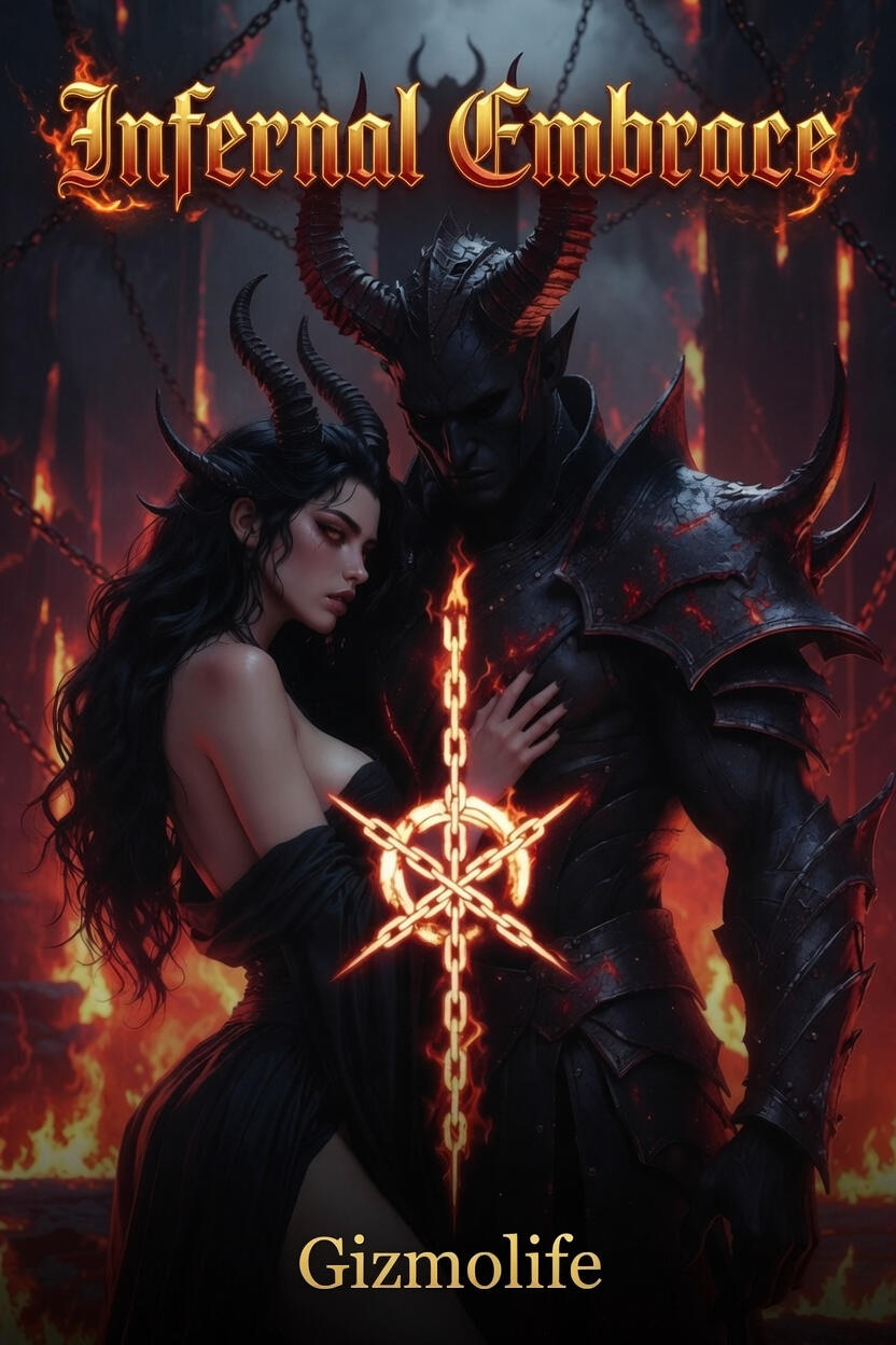 Infernal Embrace A dark fantasy romance where desire, danger, and power collide in a world ruled by demons, secrets, and forbidden hunger. Enter a story where love is not safe, mercy is not guaranteed, and temptation has teeth.